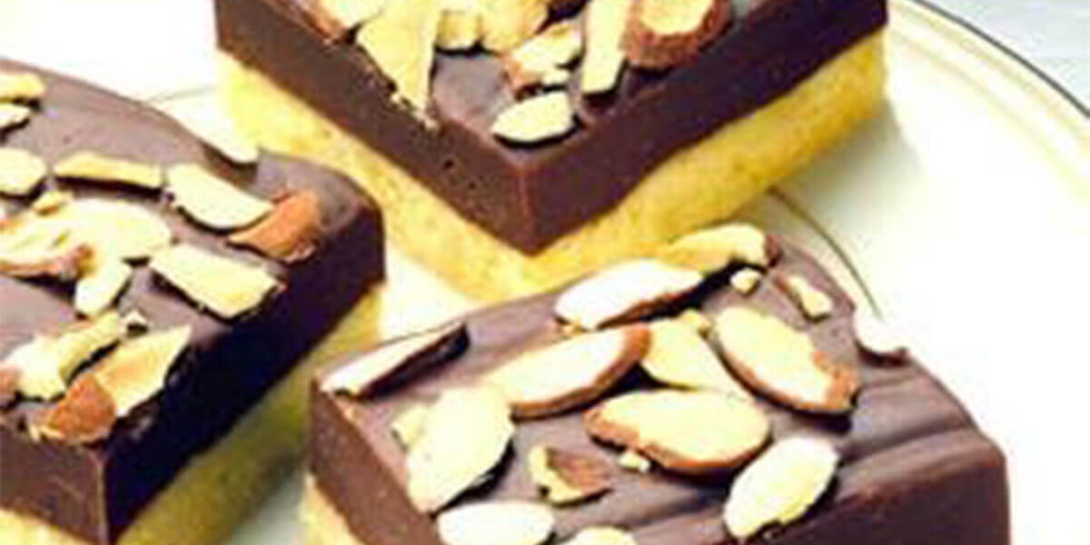 Almond Fudge Topped Shortbread Bars recipe