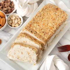 Almond Toffee Ice Cream Loaf