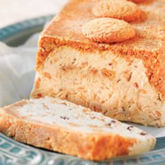 Almond Toffee Ice Cream Loaf