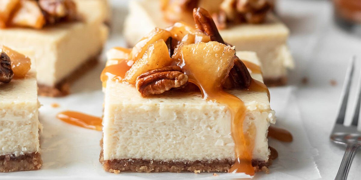 Caramel Apple Cheesecake Bars recipe