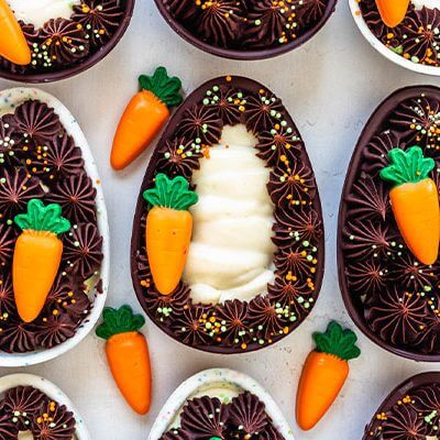 Cheesecake filled Easter Eggs