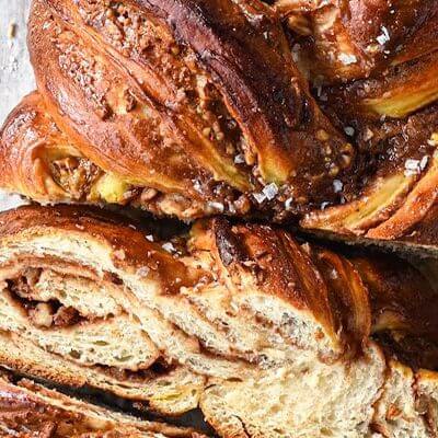 Chocolate Caramel Ganache Babka