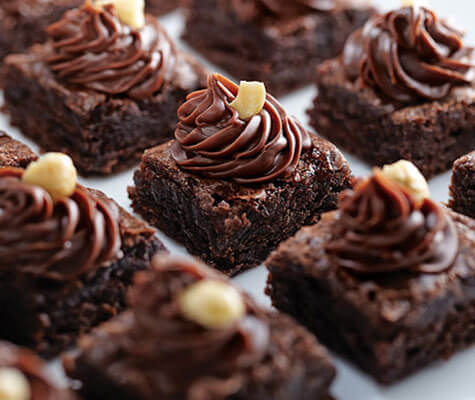 Chocolate Hazelnut Brownie Bites