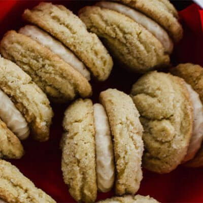 Eggnog Sandwich Cookies