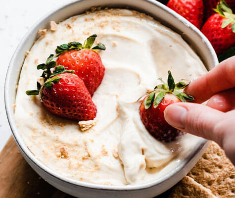 Four ingredient Cheesecake Dip