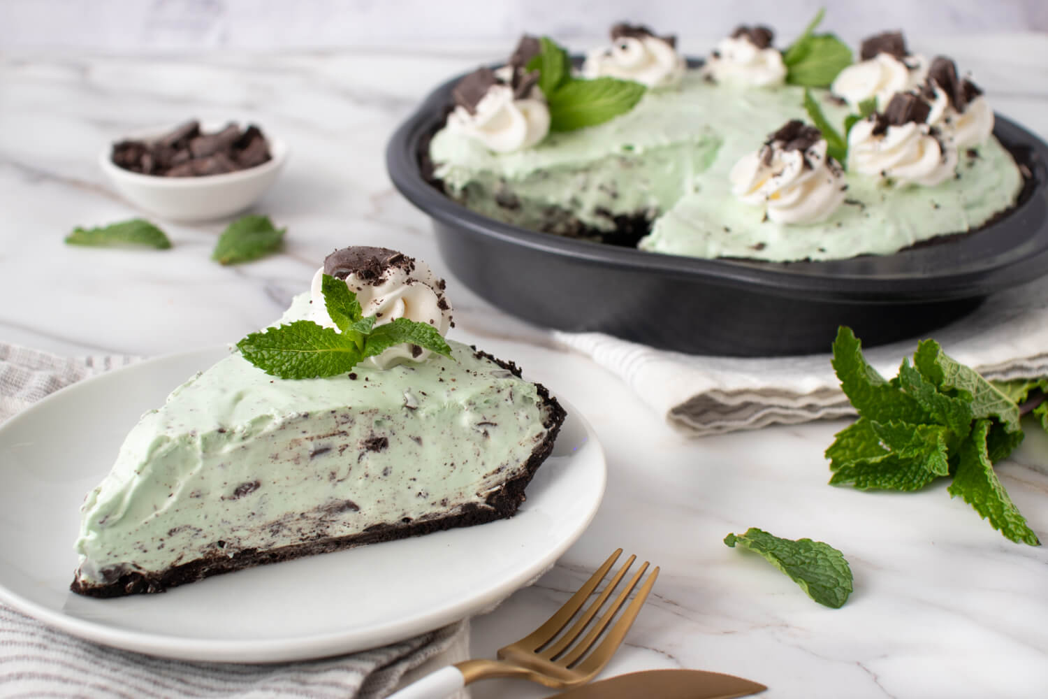 Minty Grasshopper Pie