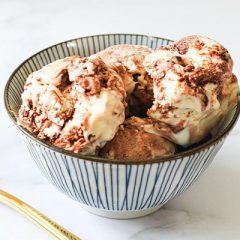 No Churn Vanilla Fudge Ice Cream