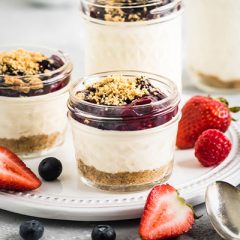 No bake Mason Jar Cheesecake