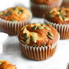 Pumpkin Spice Cream Cheese Swirled Muffins