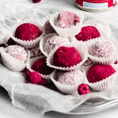 Raspberry Brigadeiros