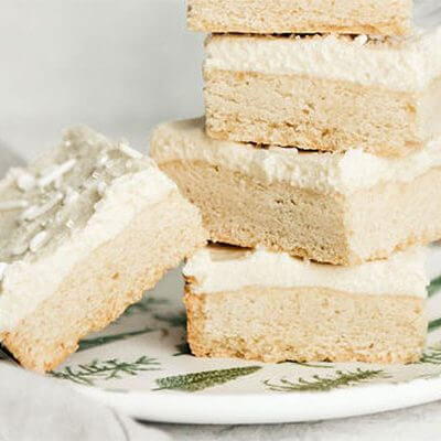 Sugar Cookie Bars with Vanilla Frosting