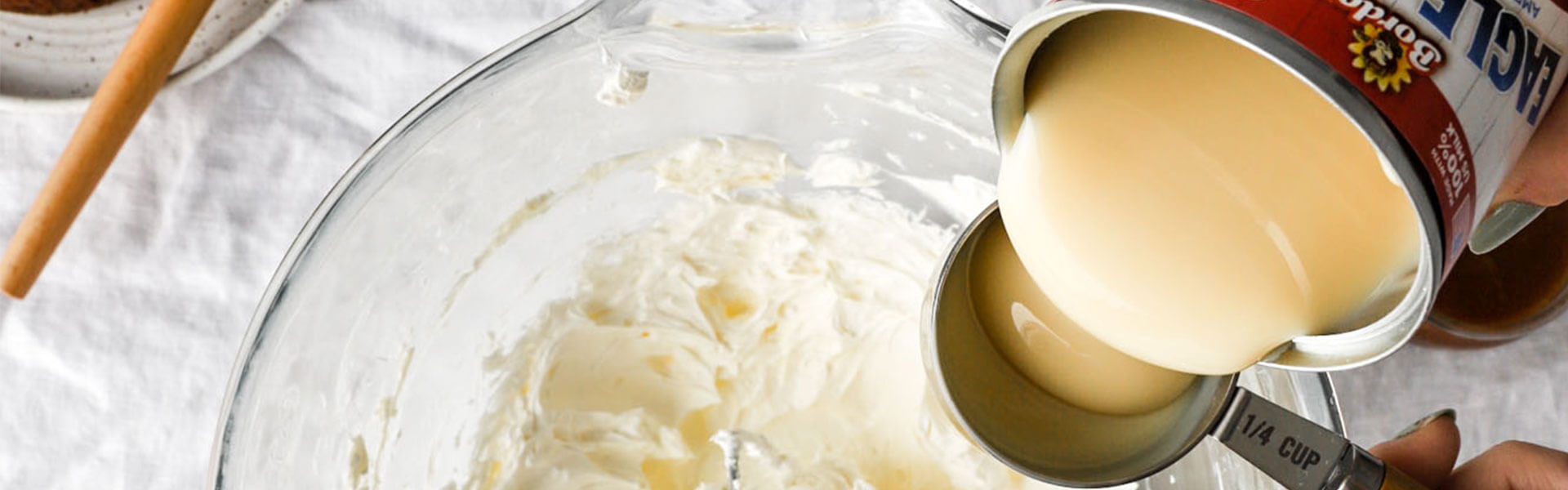 Sweetened Condensed Milk baking mix video