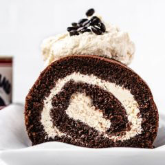 Vietnamese Coffee Swiss Roll Cake