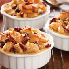 White Chocolate Cranberry Bread Pudding