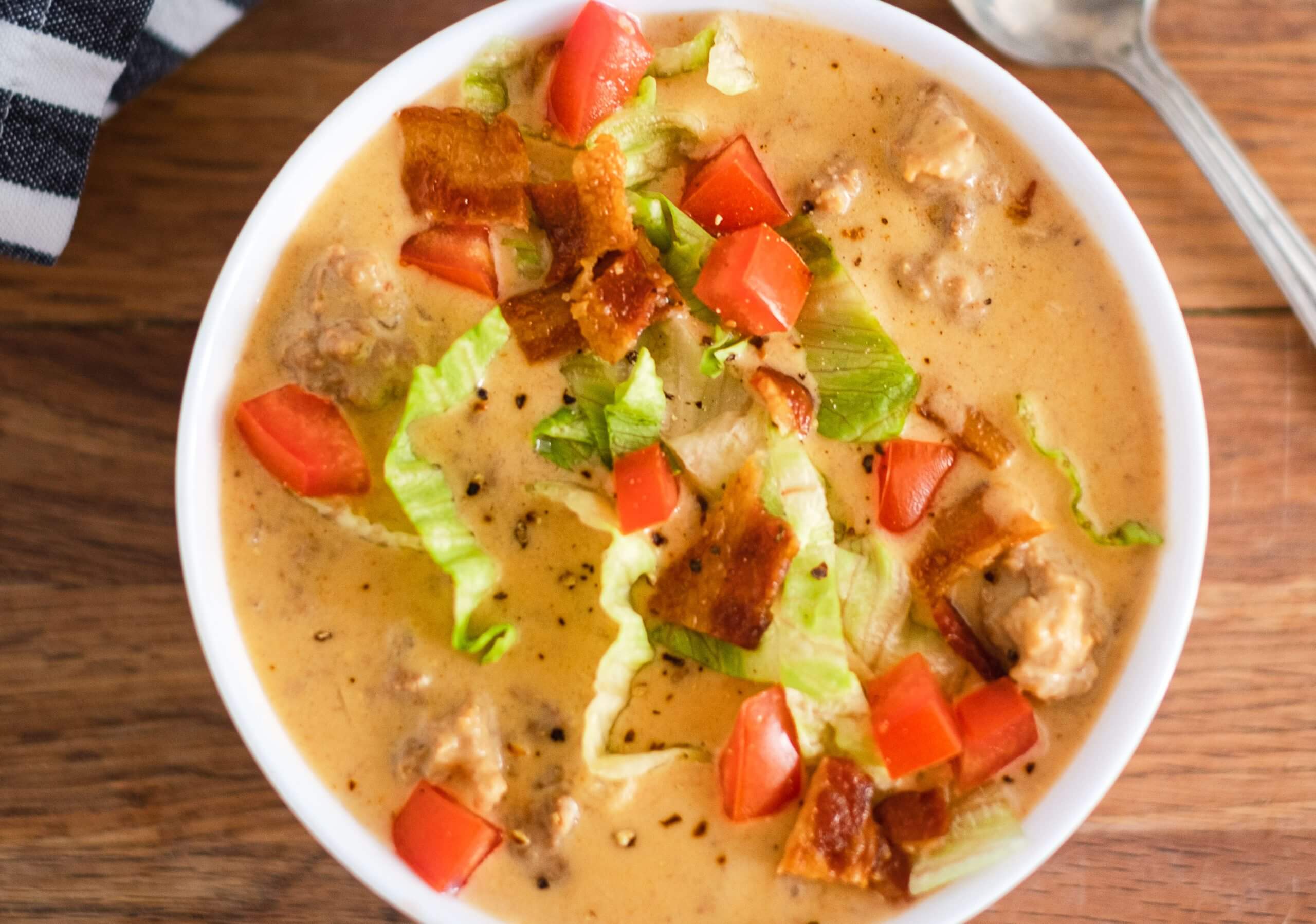 Bacon Cheeseburger Soup Recipe