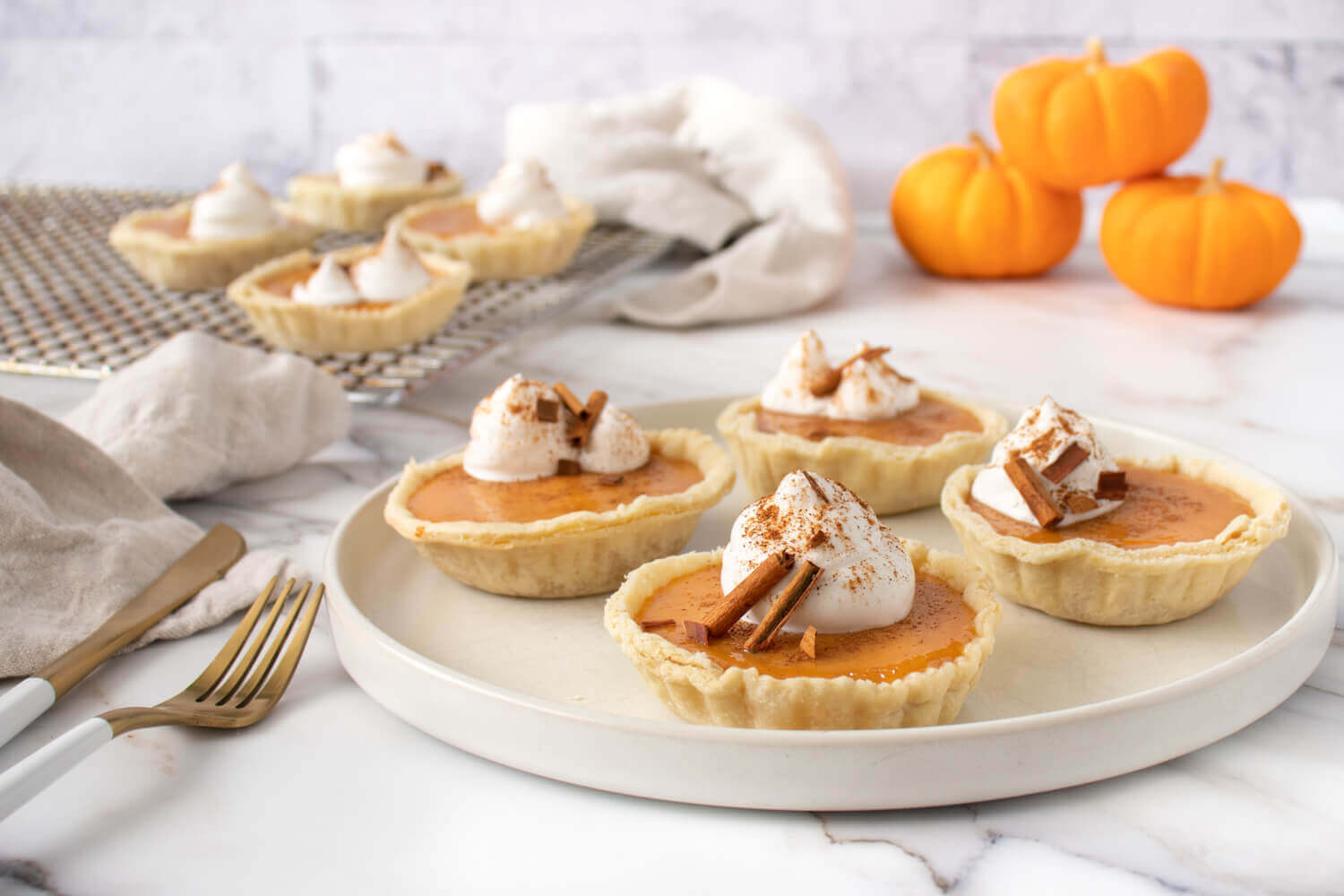 harvest pumpkin tarts