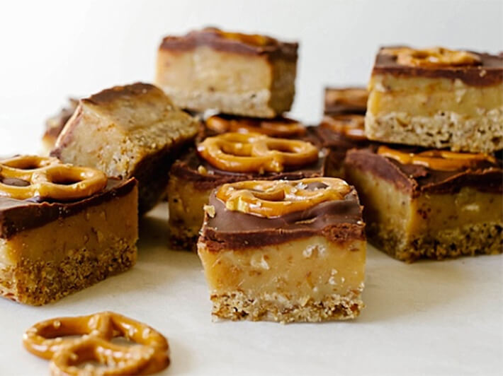 Pretzel Millionaire Bars RecipeSave IconSave IconSave IconPrint IconShare IconSave IconPrint IconShare IconSave IconSave Icon-image