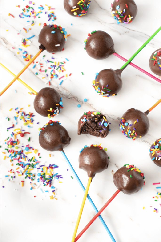 Chocolate Peanut Butter Cake Pops Recipe