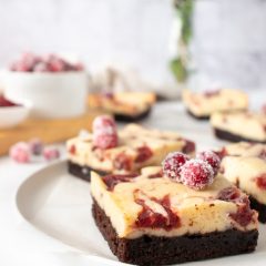Cranberry Cheesecake Brownie