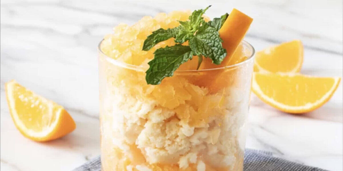 Orange Creamsicle Granita