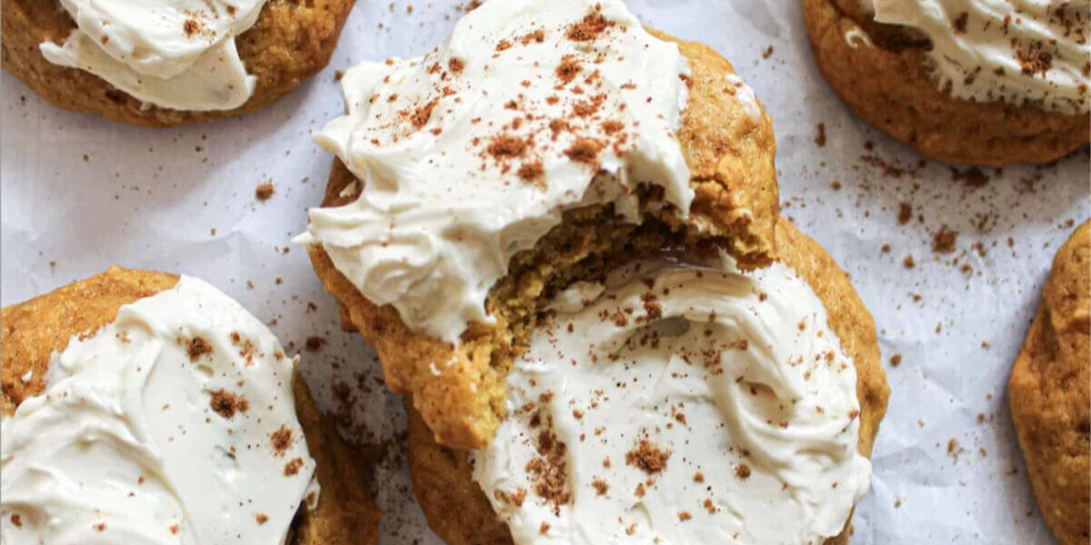 Pumpkin Cookies with Maple Frosting