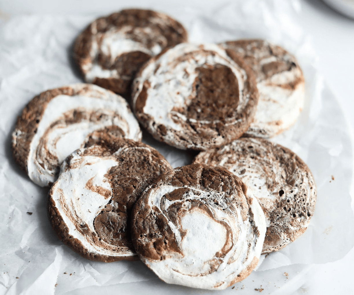 Hot Chocolate Marshmallow Swirl Cookies