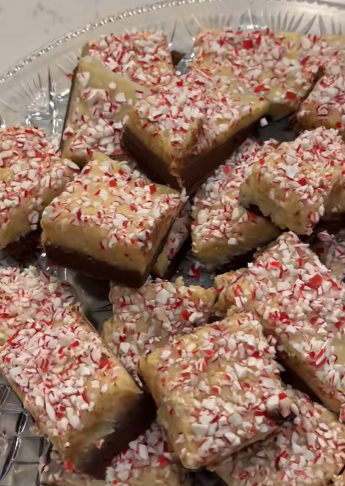 Layered Peppermint Chocolate Fudge